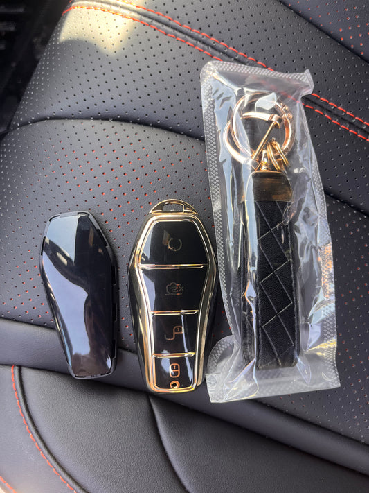 BYD Shark 6 Key Fob Cover - TPU Smart Key Case 2024 - 25 - Iron Devil