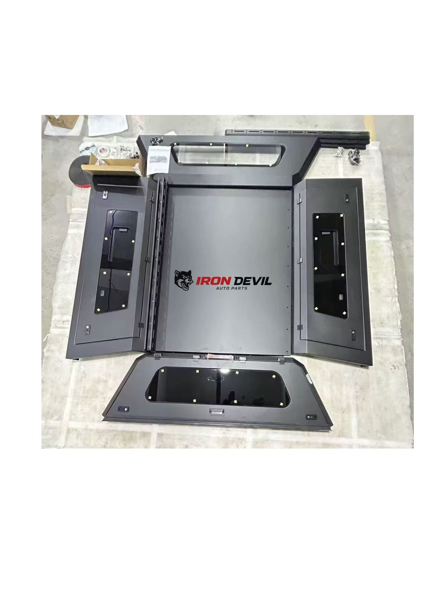 BYD Shark 6 Aluminium Waterproof Hardtop Canopy with Sliding Windows - Iron Devil