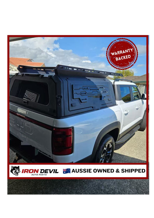 BYD Shark 6 Aluminium Waterproof Hardtop Canopy with Utility Mounting Panels - Iron Devil