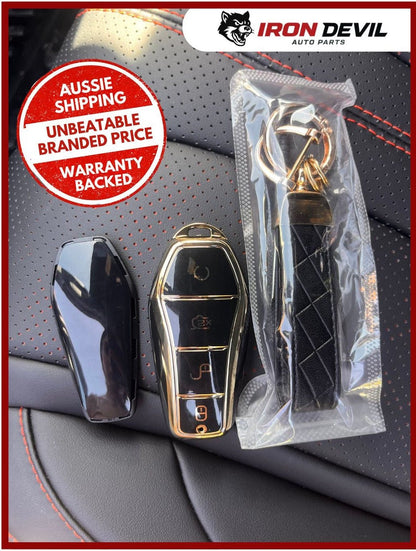 BYD Shark 6 Key Fob Cover Kit - TPU Smart Key Case 2024 - 25 - Iron Devil