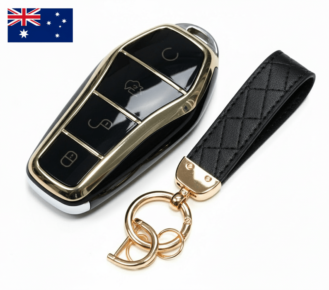 BYD Shark 6 Key Fob Cover - TPU Smart Key Case 2024 - 25 - Iron Devil
