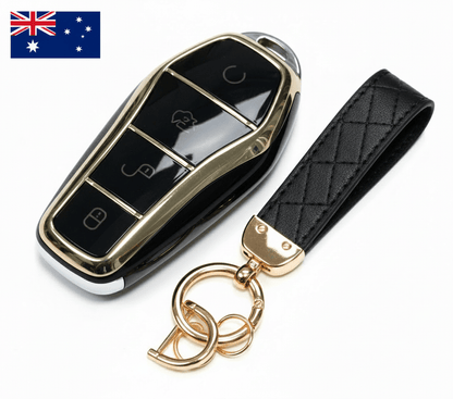 BYD Shark 6 Key Fob Cover - TPU Smart Key Case 2024 - 25 - Iron Devil