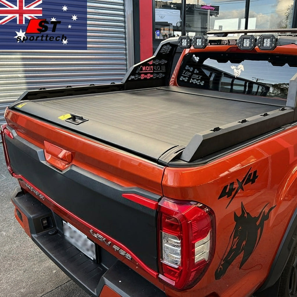 *BYD Shark 6 Retractable Tonneau - Aluminum Roller 2024 - 25 - Iron Devil