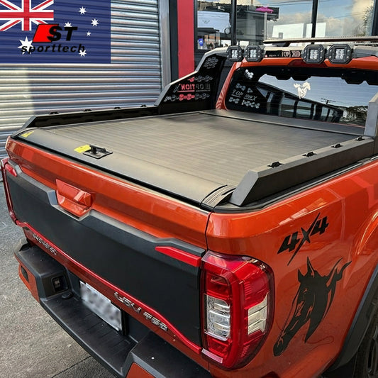 *BYD Shark 6 Retractable Tonneau - Aluminum Roller 2024 - 25 - Iron Devil