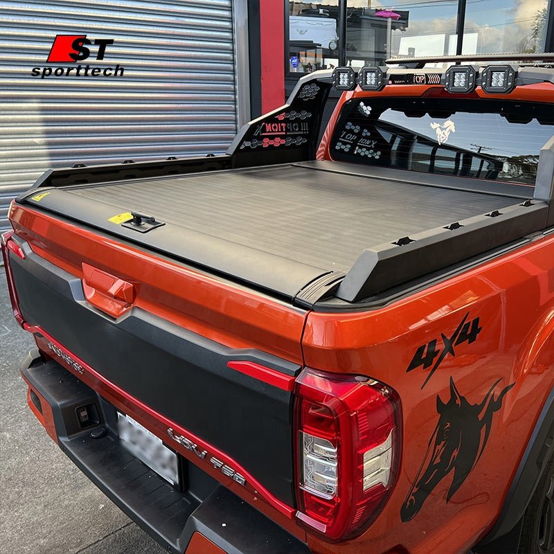 *BYD Shark 6 Retractable Tonneau - Aluminum Roller 2024 - 25 - Iron Devil