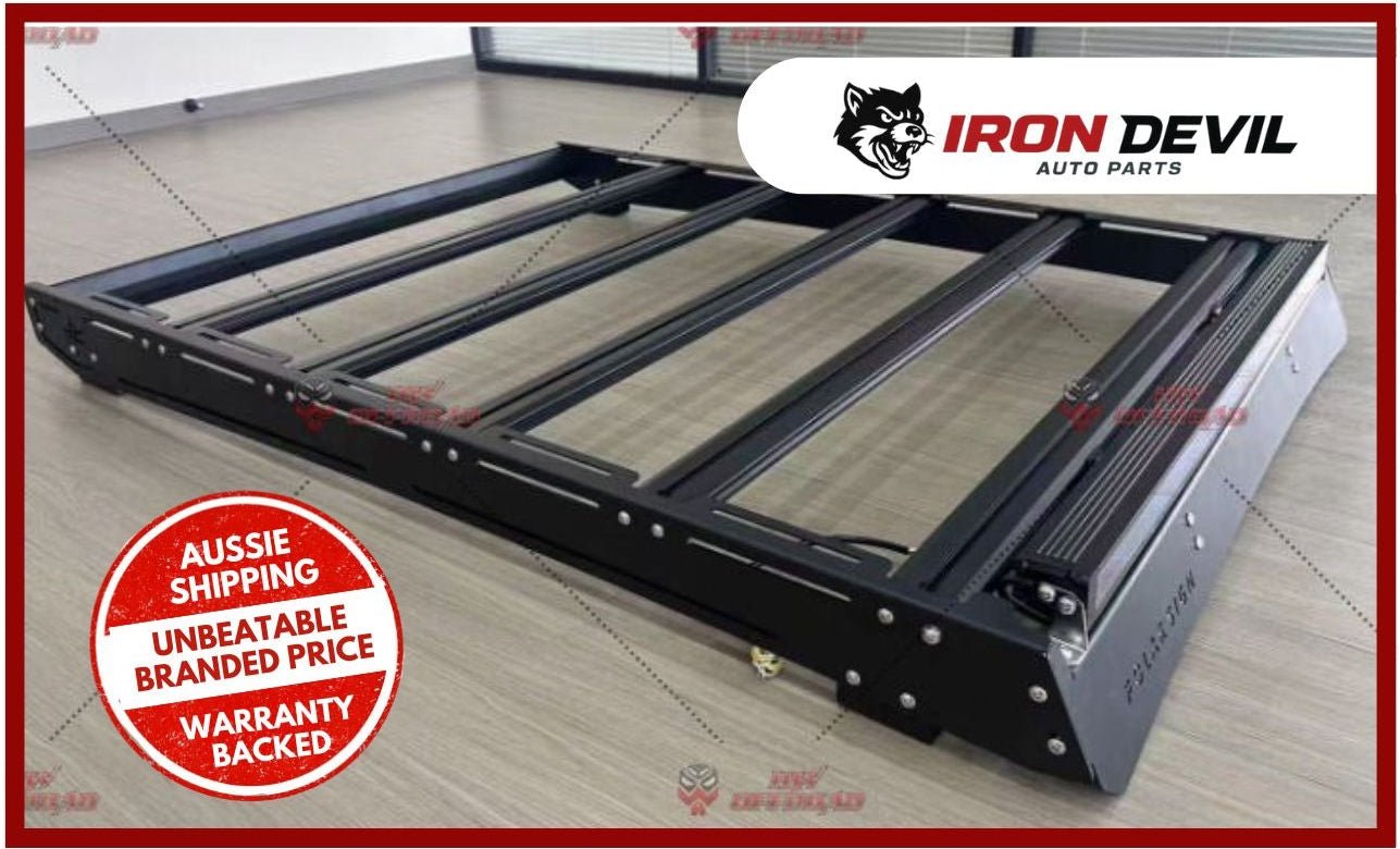 BYD Shark 6 Roof Rack premium quality + 40" LED Light Bar - Aluminium - Iron Devil