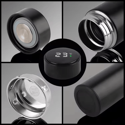 BYD Smart Thermos Bottle – Insulated Stainless Steel Travel Mug with digital temperature display - Iron Devil