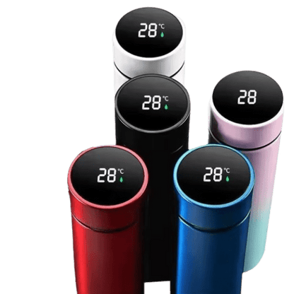 BYD Smart Thermos Bottle – Insulated Stainless Steel Travel Mug with digital temperature display - Iron Devil