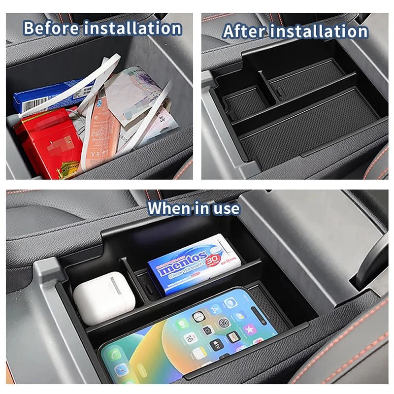 Centre Armrest Console Storage Organiser for BYD Shark 6 2024 - 2025 - Iron Devil